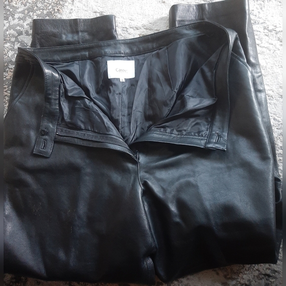 Black Leather Pant Size 18 - Picture 5 of 6